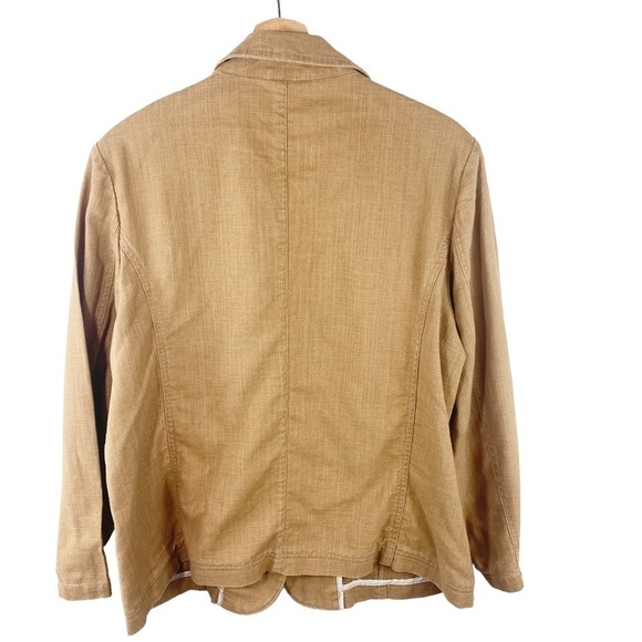 River Island Linen Blend Single Button Blazer Size 16 - Picture 3 of 4